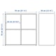 IKEA EKET Cabinet with 4 compartments 70x35x70cm White