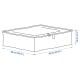 IKEA PARKLA Storage case 55x49x19 CM