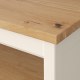 IKEA TORNVIKEN Kitchen island 126x77CM Off-white, Oak