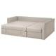 IKEA HOLMSUND Corner sofa-bed, Nordvalla beige