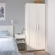 IKEA BRIMNES Wardrobe with 2 doors 78x190CM WHITE