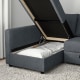 IKEA FRIHETEN Corner sofa-bed with storage, Hyllie Dark Grey