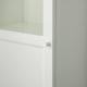 IKEA BILLY/OXBERG Bookcase with Panel/Glass Door 40x30x202cm, White, Glass