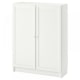 IKEA BILLY / OXBERG Bookcase With Doors, 80x30x106CM, WHITE