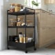 IKEA NISSAFORS Trolley 50.5x30x83CM BLACK