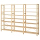IKEA IVAR 3 Sections/Shelves, 259x30x179CM PINE