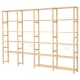 IKEA IVAR 4 Sections/Shelves, 344x30x226CM PINE