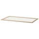 IKEA KOMPLEMENT Glass Shelf 100x58CM White Stained Oak Effect