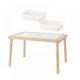 IKEA FLISAT TROFAST Table with 2x Storage 83x58CM WHITE