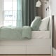 IKEA SONGESAND Small Queen Bed with 4 Storage Boxes