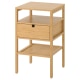 IKEA NORDKISA Bedside Table 40x40cm, Bamboo