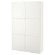 (Besta Part)IKEA BESTA Storage Ccombination With Doors 120 x 42 x 193 cm Lappviken White