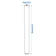 IKEA ADILS Leg 70cm, White