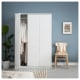 IKEA KLEPPSTAD Wardrobe With 3 Doors WHITE 117 x 176 cm