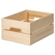 IKEA KNAGGLIG Box 23x31x15CM PINE