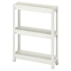 IKEA VESKEN Trolley, 54x18x71 cm White