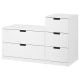 IKEA NORDLI Chest Of 5 Drawers, 120x76 cm White