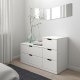 IKEA NORDLI Chest Of 5 Drawers, 120x76 cm White