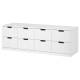 IKEA NORDLI Chest Of 8 Drawers, 160x54cm, White