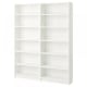 IKEA BILLY Bookcase, 160x28x202cm, White