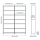 IKEA BILLY Bookcase, 160x28x202cm, White