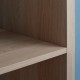 IKEA KALLAX Shelving Unit With 2 Inserts, 42x147 cm White Stained Oak Effect