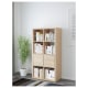 IKEA KALLAX Shelving Unit With Doors, 147x77 cm White Stained Oak Effect