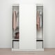 IKEA KLEPPSTAD Wardrobe with Sliding Doors 117x176cm, White