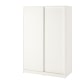IKEA KLEPPSTAD Wardrobe With Sliding Doors, 117x176 cm, White