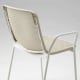 IKEA TORPARO Chair with armrests, in/outdoor, white/beige