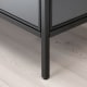 IKEA RUDSTA Glass Door Cabinet, Anthracite, 80x37x120 cm