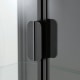 IKEA RUDSTA Glass Door Cabinet, Anthracite, 80x37x120 cm