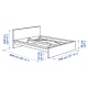 IKEA MALM Super King Bed Frame, High, White Stained Oak Veneer & Lonset