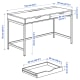 IKEA ALEX Desk, White, 132x58 cm