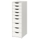 IKEA ALEX Drawer Unit with 9 Drawers 36x116cm, White