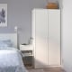 IKEA KLEPPSTAD Wardrobe with 2 doors, white, 79x176 cm