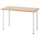 IKEA LAGKAPTEN / ADILS Desk white stained oak effect, white 120x60 cm