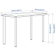 IKEA LAGKAPTEN / ADILS Desk white stained oak effect, white 120x60 cm