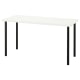 IKEA LAGKAPTEN / ADILS Desk white, black 140x60 cm