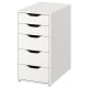 IKEA LAGKAPTEN / ALEX Desk white stained oak effect, white 140x60 cm