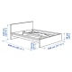 IKEA MALM Super King Bed Frame, High, White Stained Oak Veneer & Luroy