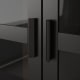 IKEA BRIMNES Glass-door cabinet 80x190cm Black