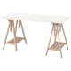 IKEA LAGKAPTEN / MITTBACK Desk, 140x60 cm, White/Birch