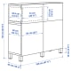 IKEA BESTA Storage Combination w Doors/Drawers, WH 120x42x112 cm