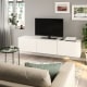 IKEA BESTA TV Bench with Doors 180x42x38cm, White