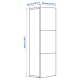 IKEA BESTA Shelf Unit w Doors, WH 60x42x193 cm