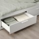 IKEA BRIMNES day-bed frame with 2 drawers white 80x200 cm