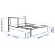 IKEA SONGESAND Small Queen Bed Frame + Slat