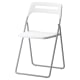 IKEA NISSE Folding chair, Silver-colour White