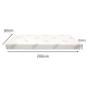 IKEA MYDAL Bunk Bed Frame and 2 Memory Foam Mattresses Combo, Long Single